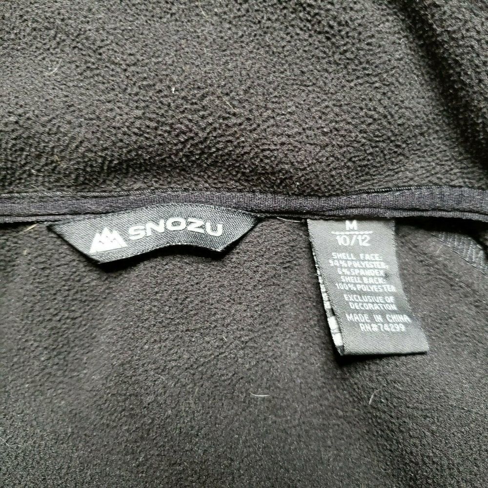 Snozu Boys' Black Softshell Jacket Medium 10-12 - Picture 6 of 8